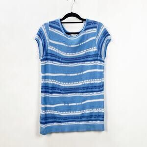 2/$30 2/$30 CJ Banks X 1X Plus Womens Blue White Striped Knit Top